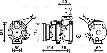 Ava Quality Cooling TOK633 - Compressore, Climatizzatore autozon.pro