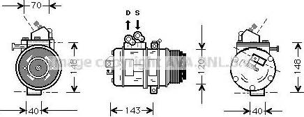 Ava Quality Cooling TOK003 - Compressore, Climatizzatore autozon.pro