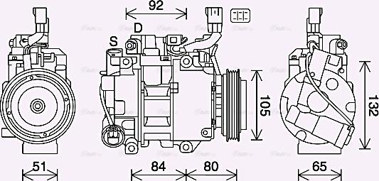 Ava Quality Cooling TOK746 - Compressore, Climatizzatore autozon.pro