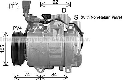 Ava Quality Cooling TOK763 - Compressore, Climatizzatore autozon.pro