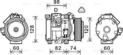 Ava Quality Cooling TOK724 - Compressore, Climatizzatore autozon.pro