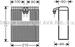 Ava Quality Cooling TO V391 - Evaporatore, Climatizzatore autozon.pro