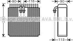 Ava Quality Cooling TO V385 - Evaporatore, Climatizzatore autozon.pro