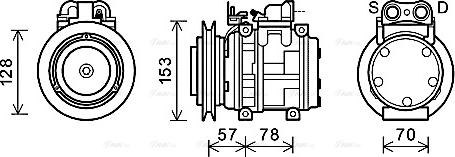 Ava Quality Cooling UGK006 - Compressore, Climatizzatore autozon.pro