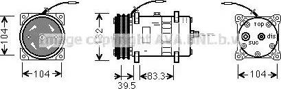 Ava Quality Cooling UVK041 - Compressore, Climatizzatore autozon.pro