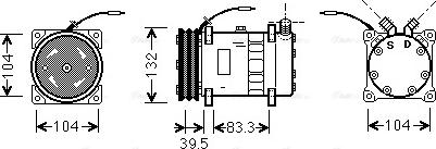 Ava Quality Cooling UVAK048 - Compressore, Climatizzatore autozon.pro