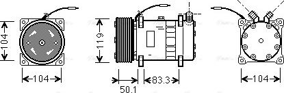 Ava Quality Cooling UVAK051 - Compressore, Climatizzatore autozon.pro