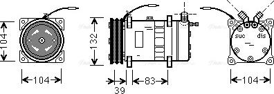 Ava Quality Cooling UVAK052 - Compressore, Climatizzatore autozon.pro