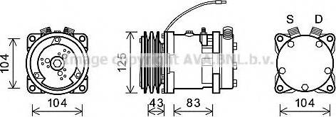 Ava Quality Cooling UVK085 - Compressore, Climatizzatore autozon.pro