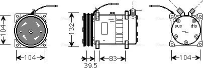 Ava Quality Cooling UVAK034 - Compressore, Climatizzatore autozon.pro