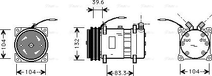 Ava Quality Cooling UVAK111 - Compressore, Climatizzatore autozon.pro