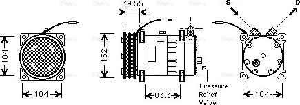 Ava Quality Cooling VLAK038 - Compressore, Climatizzatore autozon.pro