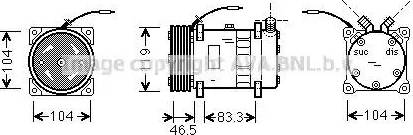 Ava Quality Cooling UVK037 - Compressore, Climatizzatore autozon.pro