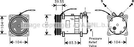 Ava Quality Cooling UVK113 - Compressore, Climatizzatore autozon.pro