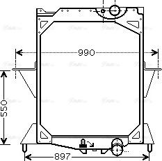 Ava Quality Cooling VL 2042 - Radiatore, Raffreddamento motore autozon.pro