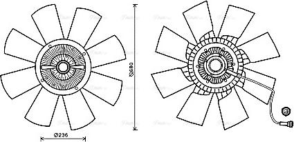 Ava Quality Cooling VLF067 - Ventola, Raffreddamento motore autozon.pro