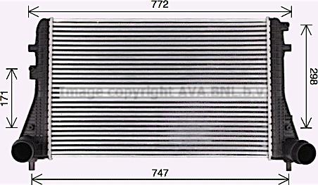 Ava Quality Cooling VN4413 - Intercooler autozon.pro