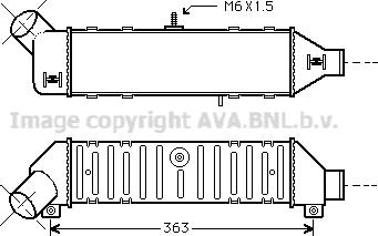 Ava Quality Cooling VN4136 - Intercooler autozon.pro