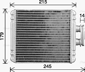 Ava Quality Cooling VN6434 - Scambiatore calore, Riscaldamento abitacolo autozon.pro