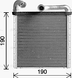 Ava Quality Cooling VN6424 - Scambiatore calore, Riscaldamento abitacolo autozon.pro