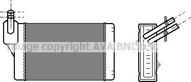 Ava Quality Cooling VN6060 - Scambiatore calore, Riscaldamento abitacolo autozon.pro