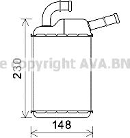 Ava Quality Cooling VN6355 - Scambiatore calore, Riscaldamento abitacolo autozon.pro