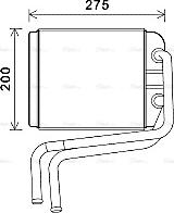 Ava Quality Cooling VN6378 - Scambiatore calore, Riscaldamento abitacolo autozon.pro