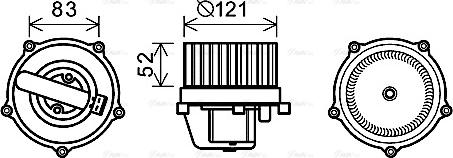 Ava Quality Cooling VN8345 - Ventilatore abitacolo autozon.pro