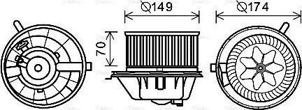 Ava Quality Cooling VN8342 - Ventilatore abitacolo autozon.pro