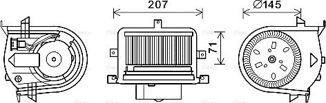 Ava Quality Cooling VN8350 - Ventilatore abitacolo autozon.pro