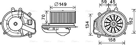 Ava Quality Cooling VN8353 - Ventilatore abitacolo autozon.pro