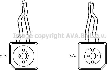 Ava Quality Cooling VN3096 - Radiatore olio, Olio motore autozon.pro