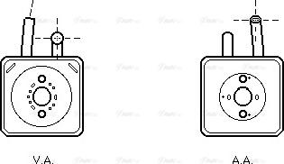 Ava Quality Cooling VN3089 - Radiatore olio, Olio motore autozon.pro