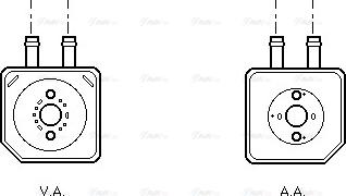 Ava Quality Cooling VN3086 - Radiatore olio, Olio motore autozon.pro