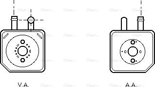 Ava Quality Cooling VN3082 - Radiatore olio, Olio motore autozon.pro