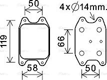 Ava Quality Cooling VN3394 - Radiatore olio, Olio motore autozon.pro