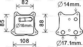 Ava Quality Cooling VN3391 - Radiatore olio, Olio motore autozon.pro