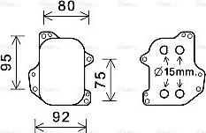 Ava Quality Cooling VN3393 - Radiatore olio, Olio motore autozon.pro