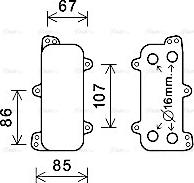 Ava Quality Cooling VN3392 - Radiatore olio, Olio motore autozon.pro