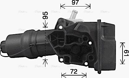 Ava Quality Cooling VN3329H - Radiatore olio, Olio motore autozon.pro