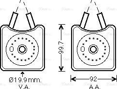 Ava Quality Cooling VN3215 - Radiatore olio, Olio motore autozon.pro