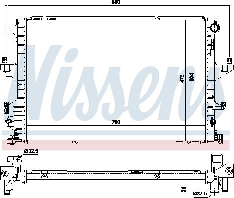 Ava Quality Cooling VN2462 - Radiatore, Raffreddamento motore autozon.pro