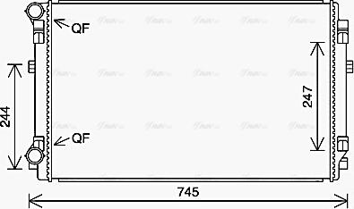 Ava Quality Cooling VN2404 - Radiatore, Raffreddamento motore autozon.pro