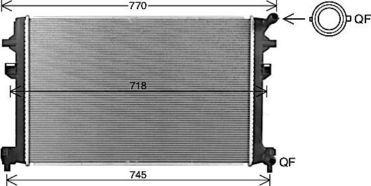 Ava Quality Cooling VN2426 - Radiatore, Raffreddamento motore autozon.pro