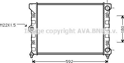 Ava Quality Cooling VNA2099 - Radiatore, Raffreddamento motore autozon.pro