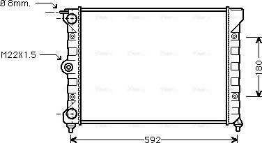 Ava Quality Cooling VN2011 - Radiatore, Raffreddamento motore autozon.pro