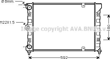 Ava Quality Cooling VN2084 - Radiatore, Raffreddamento motore autozon.pro