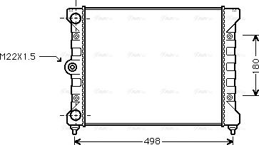 Ava Quality Cooling VN2028 - Radiatore, Raffreddamento motore autozon.pro