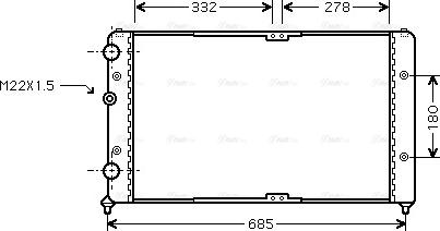 Ava Quality Cooling VN2191 - Radiatore, Raffreddamento motore autozon.pro