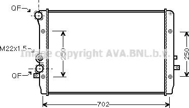 Ava Quality Cooling VN2193 - Radiatore, Raffreddamento motore autozon.pro